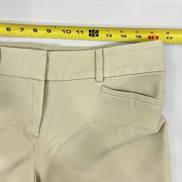 Loft Marisa The Riviera Career Pants cropped dress pants Cream Size 8P - Picture 7 of 12